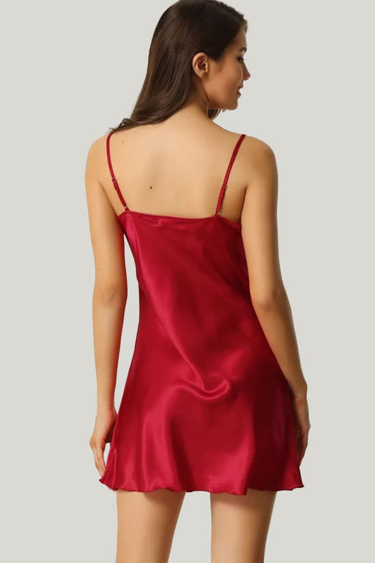 Elegant Classic Women'S Suspender Silk Camisole Nightdress