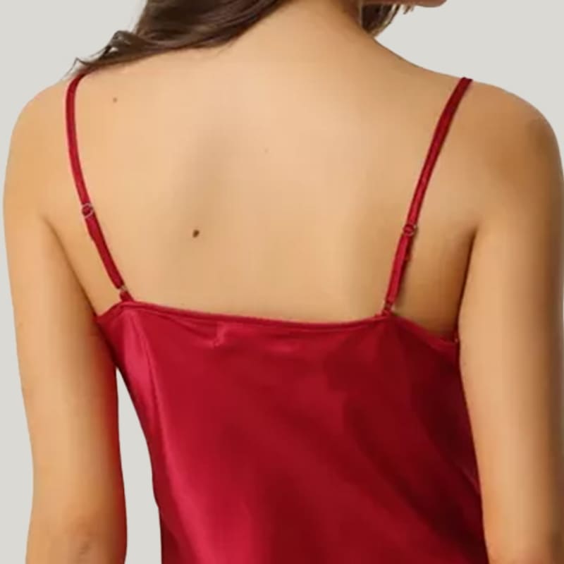 Elegant Classic Women'S Suspender Silk Camisole Nightdress