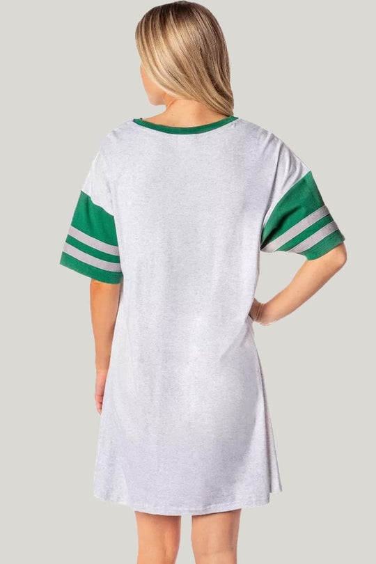 Soft And Comfortable Home Long-Sleeved Nightgown Sports Style Nightgown