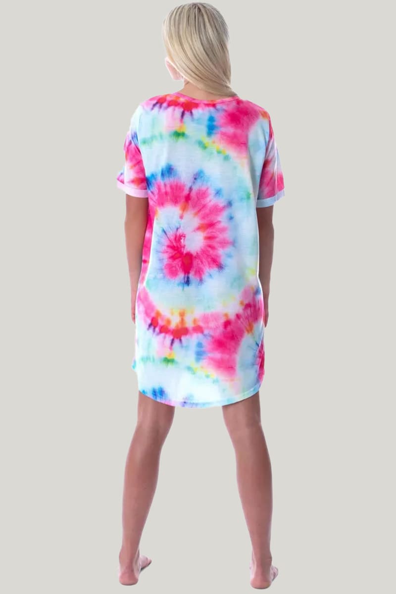 Soft And Comfortable Women'S Tie-Dyed Bamboo Fiber Nightdress
