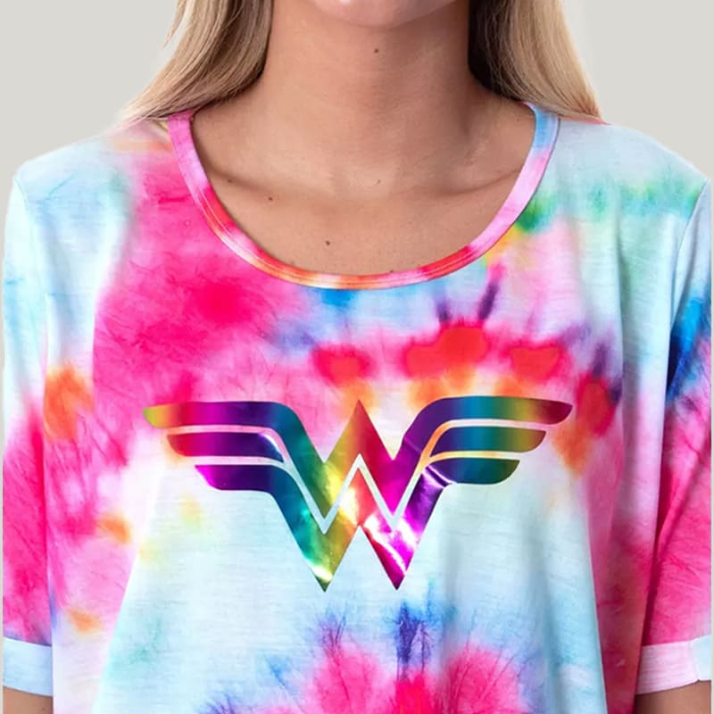 Soft And Comfortable Women'S Tie-Dyed Bamboo Fiber Nightdress