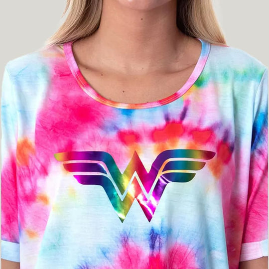 Soft And Comfortable Women'S Tie-Dyed Bamboo Fiber Nightdress