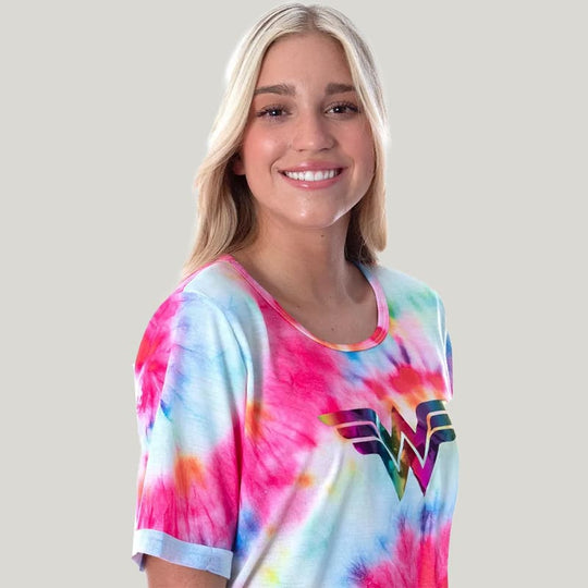 Soft And Comfortable Women'S Tie-Dyed Bamboo Fiber Nightdress