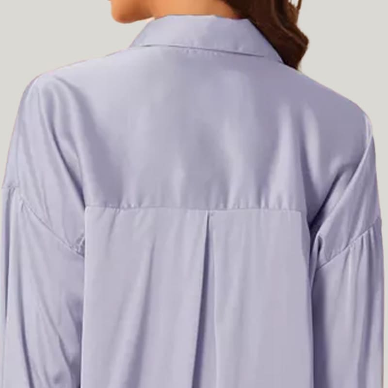 Elegant Classic Women'S Welted Nightdress With Buttons And Long Hem Nightdress