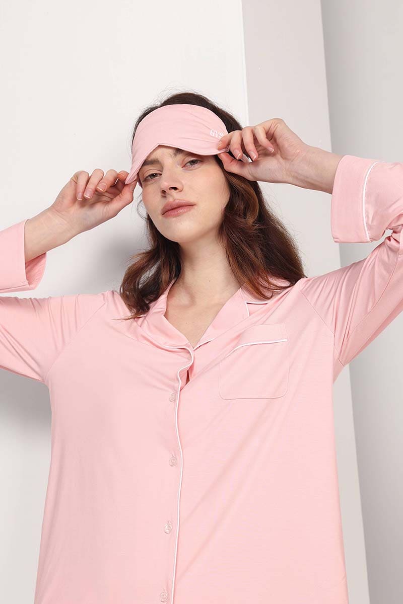 Private Label Piped Pj Sets,Bulk Lyocell Sleepwear Supplier