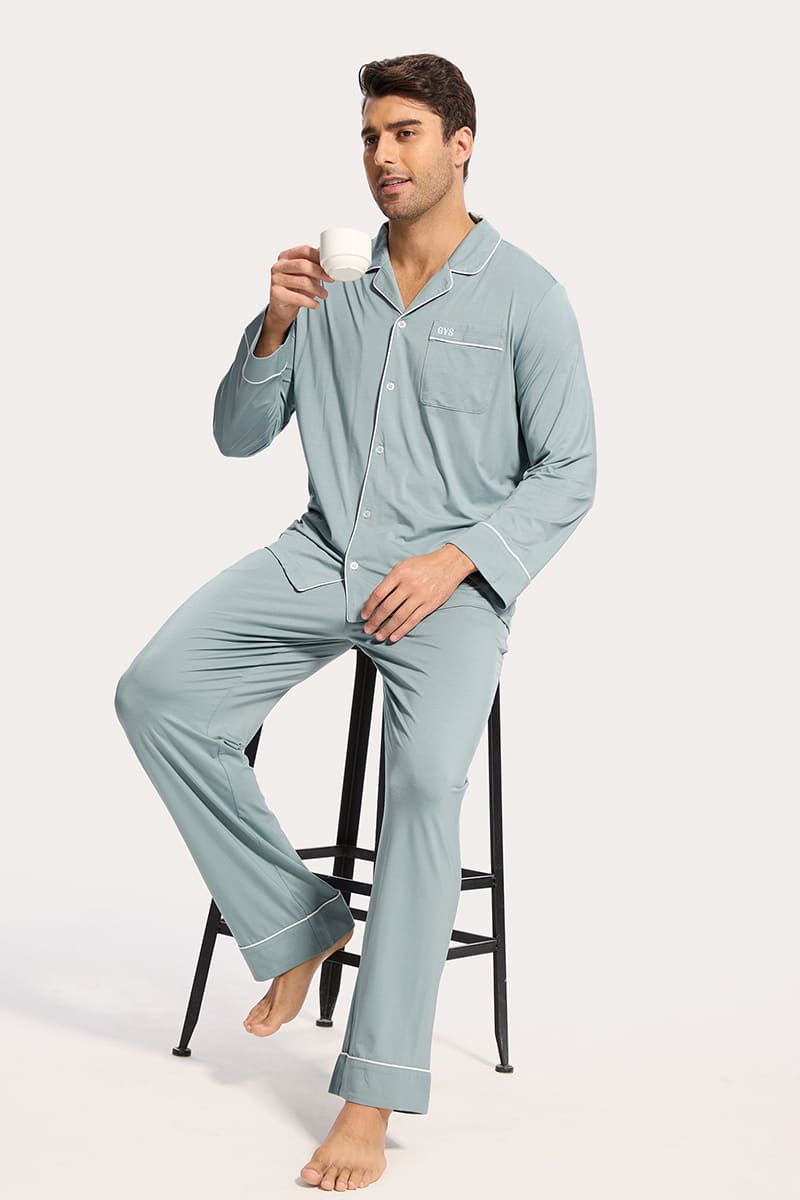 Custom Piping Bamboo Pyjama,Bulk Nighty Manufacturer