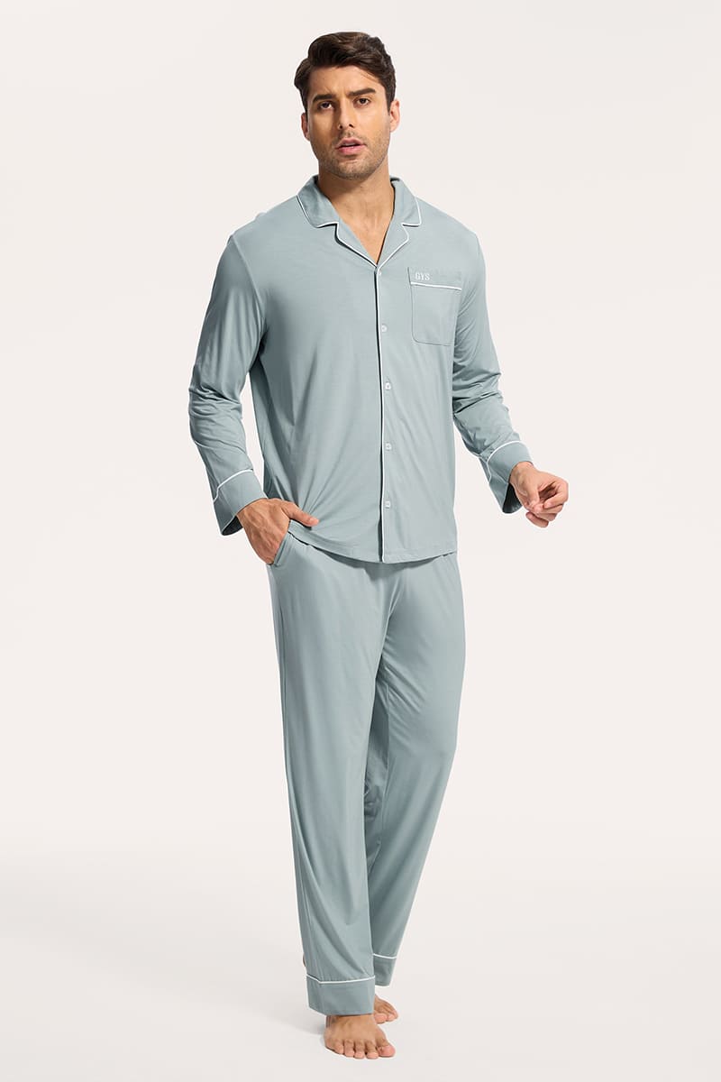 Custom Piping Bamboo Pyjama,Bulk Nighty Manufacturer