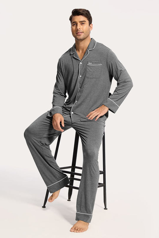 Custom Piping Bamboo Pyjama,Bulk Nighty Supplier