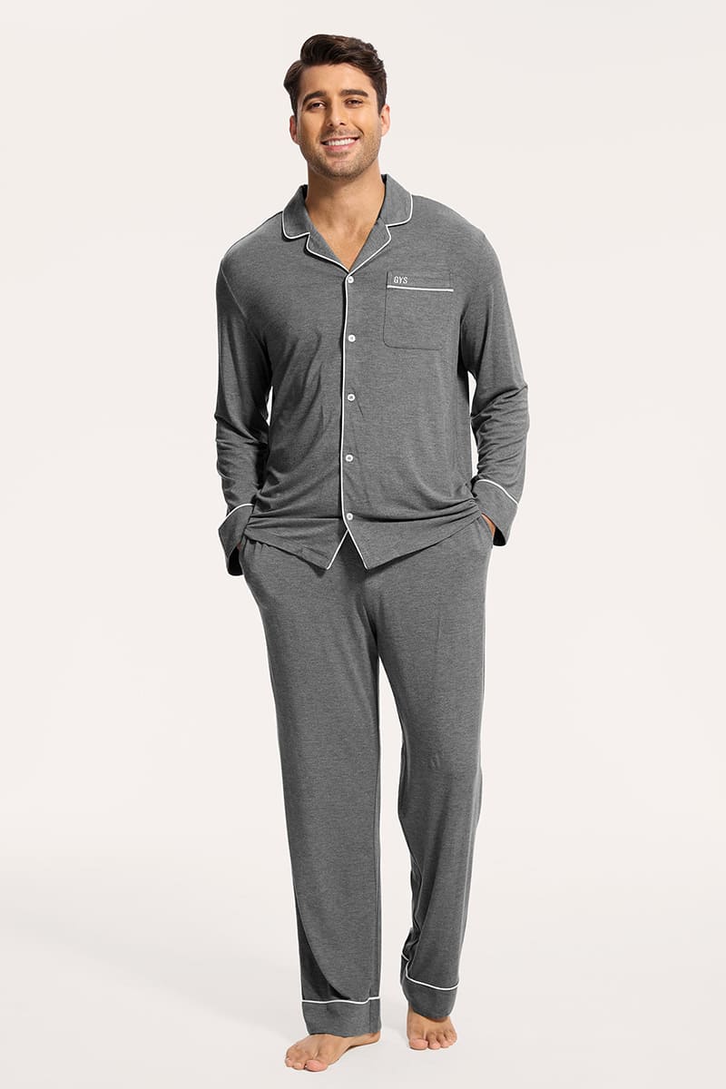 Custom Piping Bamboo Pyjama,Bulk Nighty Supplier