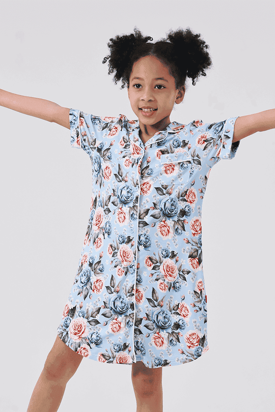 Custom Kids Bamboo Sleepshirt Nightshirt Manufacturer-2416520372