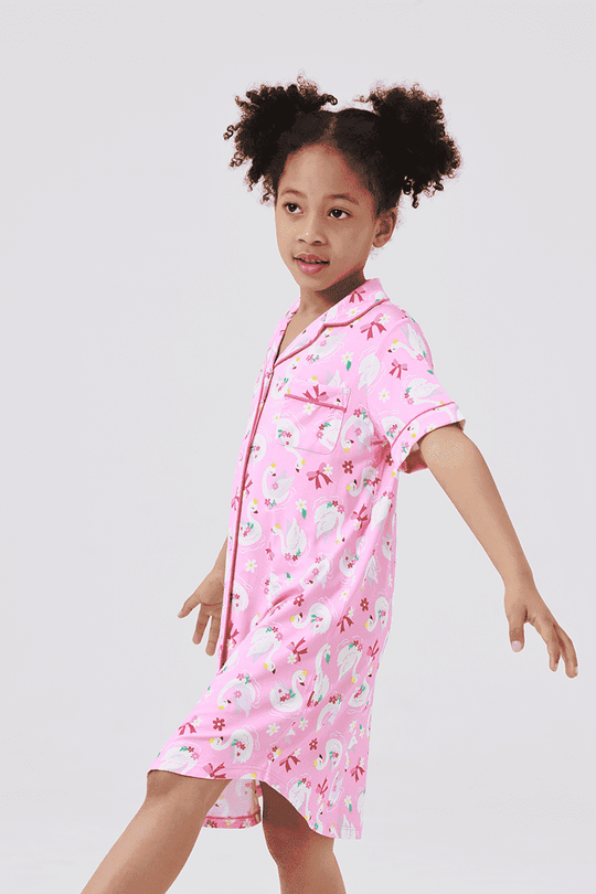 Custom Kids Bamboo Sleepshirt Nightshirt Manufacturer-2416520372
