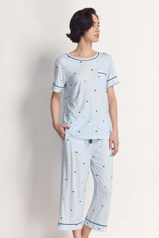Private Label Stripe Pj Sets,Bulk Lyocell Nighty Supplier