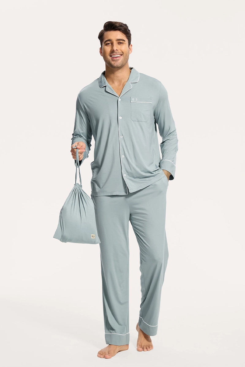 Custom Piping Bamboo Pyjama,Bulk Nighty Supplier