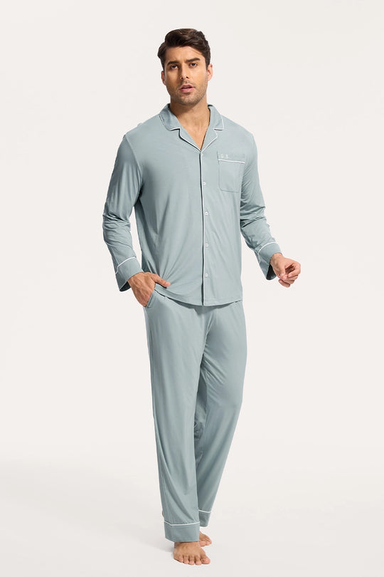 Custom Piping Bamboo Pyjama,Bulk Nighty Manufacturer-2616830070