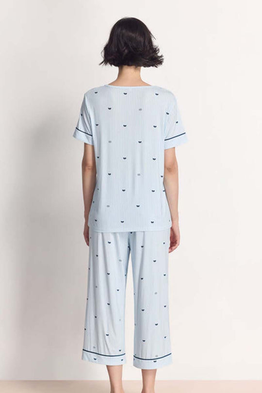 Private Label Stripe Pj Sets,Bulk Lyocell Nighty Supplier