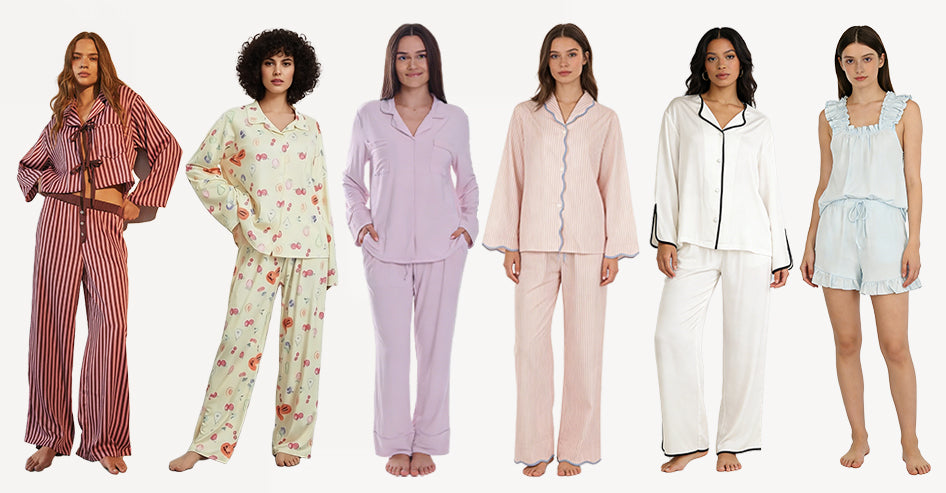 Custom Tencel Lyocell Modal Bamboo Cotton Pajamas for Women
