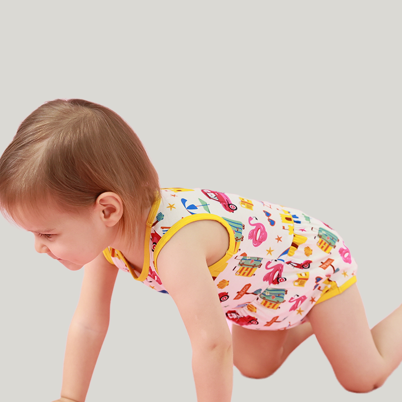 Customized Bamboo Baby Shirt, Infant Sleeveless Onesie Manufacturers-2416520408