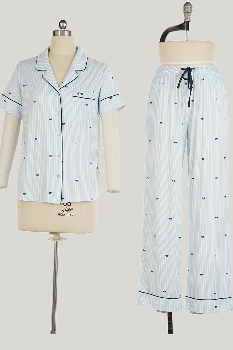 Customized Bamboo Piping Pajamas