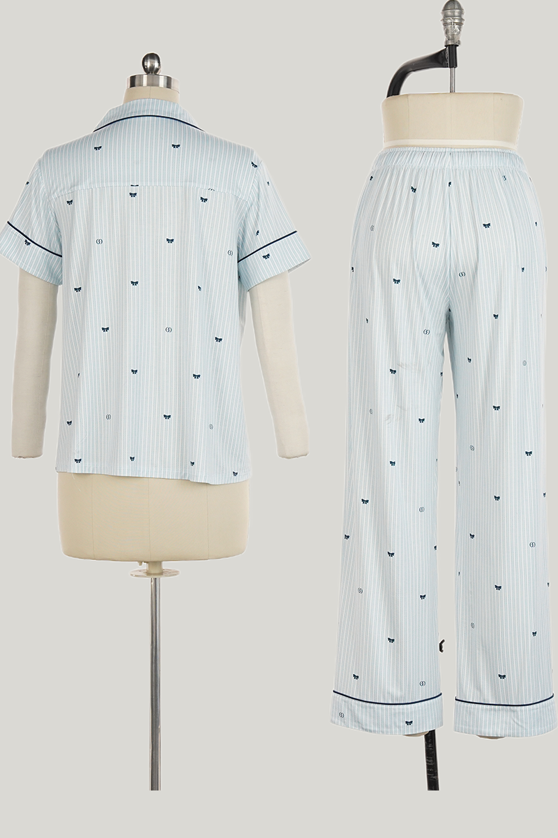 Customized Bamboo Piping Pajamas