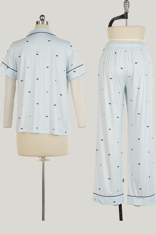 Customized Bamboo Piping Pajamas