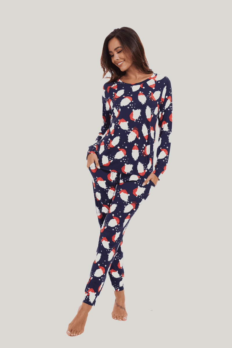 Customized Bamboo Spandex Women'S Christmas Printed Loungewear Factories-2411820018