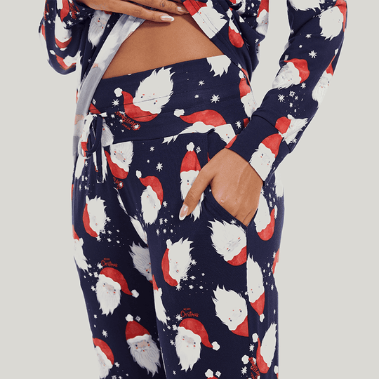 Customized Bamboo Spandex Women'S Christmas Printed Loungewear Factories-2411820018