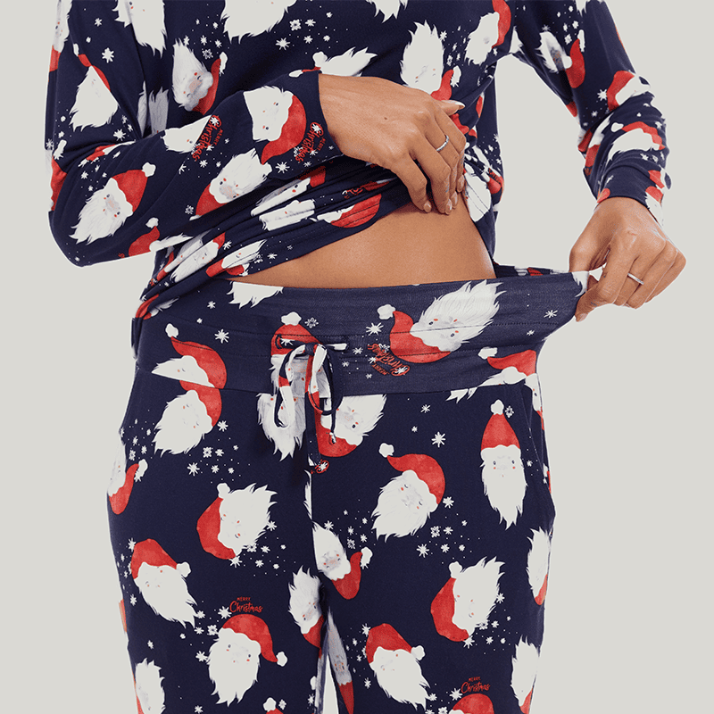 Customized Bamboo Spandex Women'S Christmas Printed Loungewear Factories-2411820018