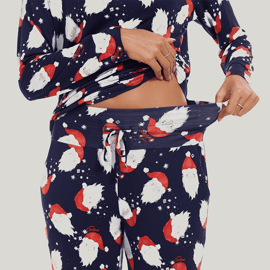 Customized Bamboo Spandex Women'S Christmas Printed Loungewear Factories-2411820018