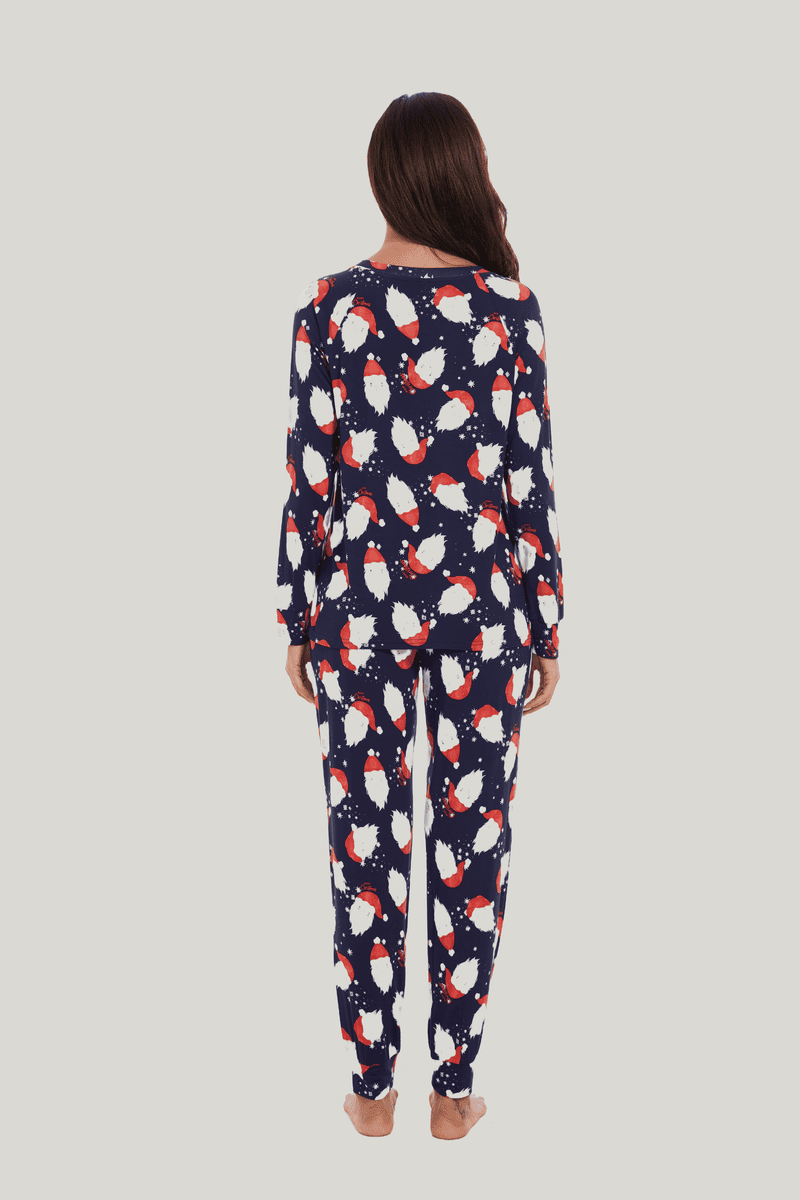 Customized Bamboo Spandex Women'S Christmas Printed Loungewear Factories-2411820018