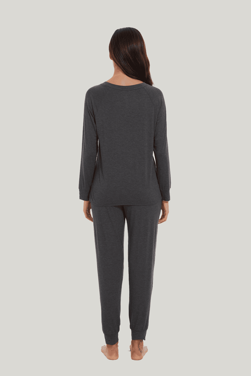Customized Bamboo Spandex Women'S Long Sleeve Long Pants Loungewear Factories-2411820018