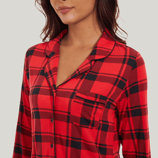 Customized Bamboo Spandex Women'S Long Sleeve Nightshirt Factories-21145013