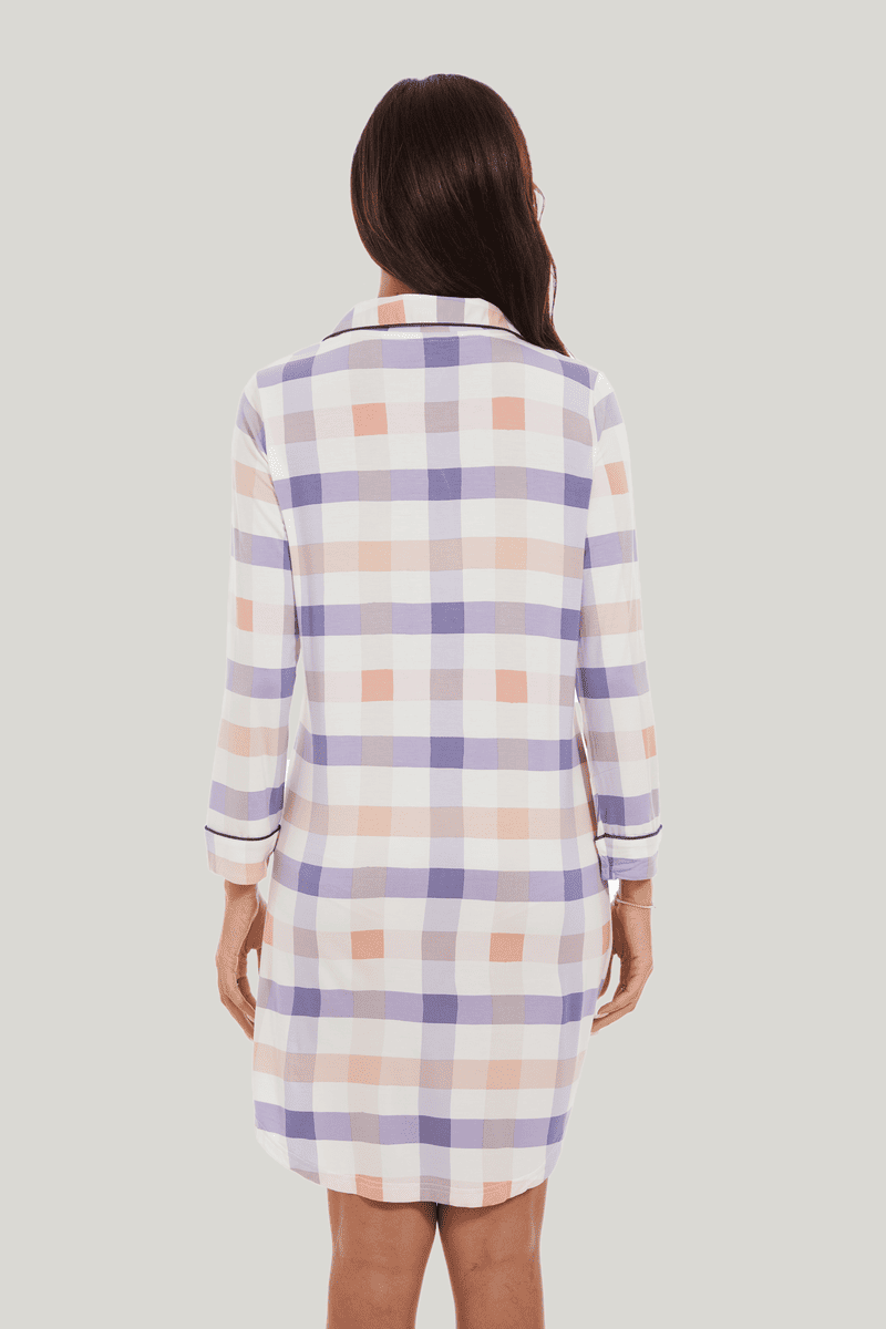 Customized Bamboo Spandex Women'S Long Sleeve Nightshirt Factories-21145013