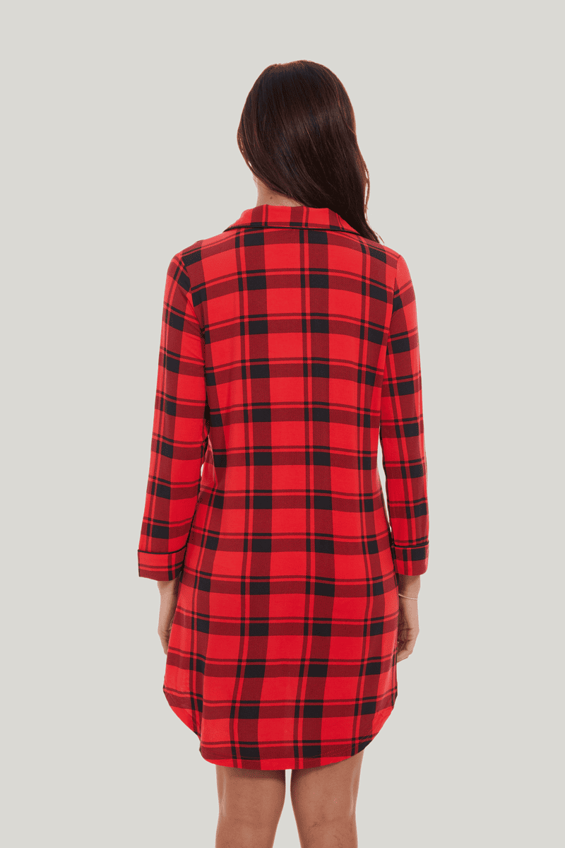 Customized Bamboo Spandex Women'S Long Sleeve Nightshirt Factories-21145013