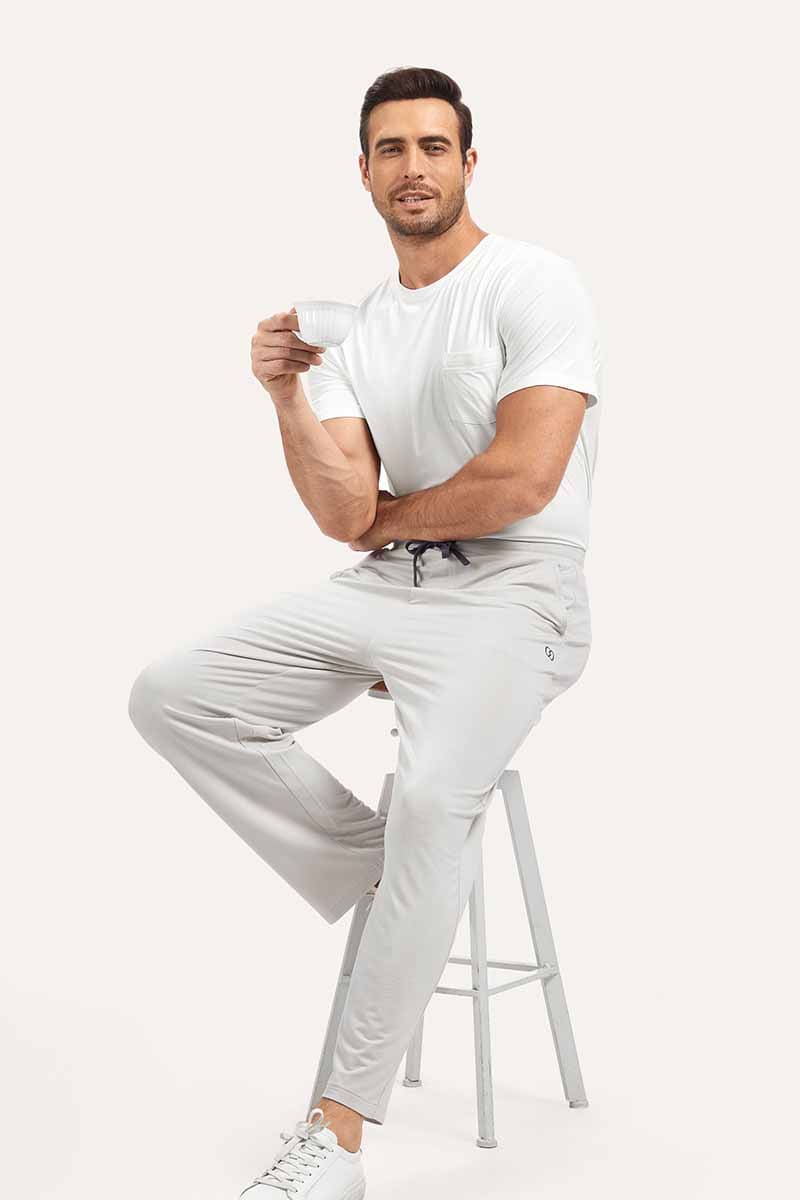 Customized Bamboo Wide-Leg Men'S Pajama Pants