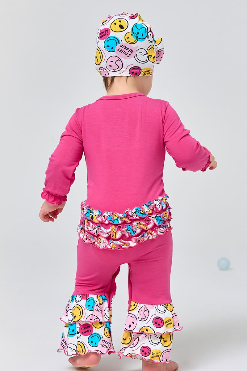 Customized Bulk Bamboo Baby Jumpsuit And Hairband Factory-2417360009