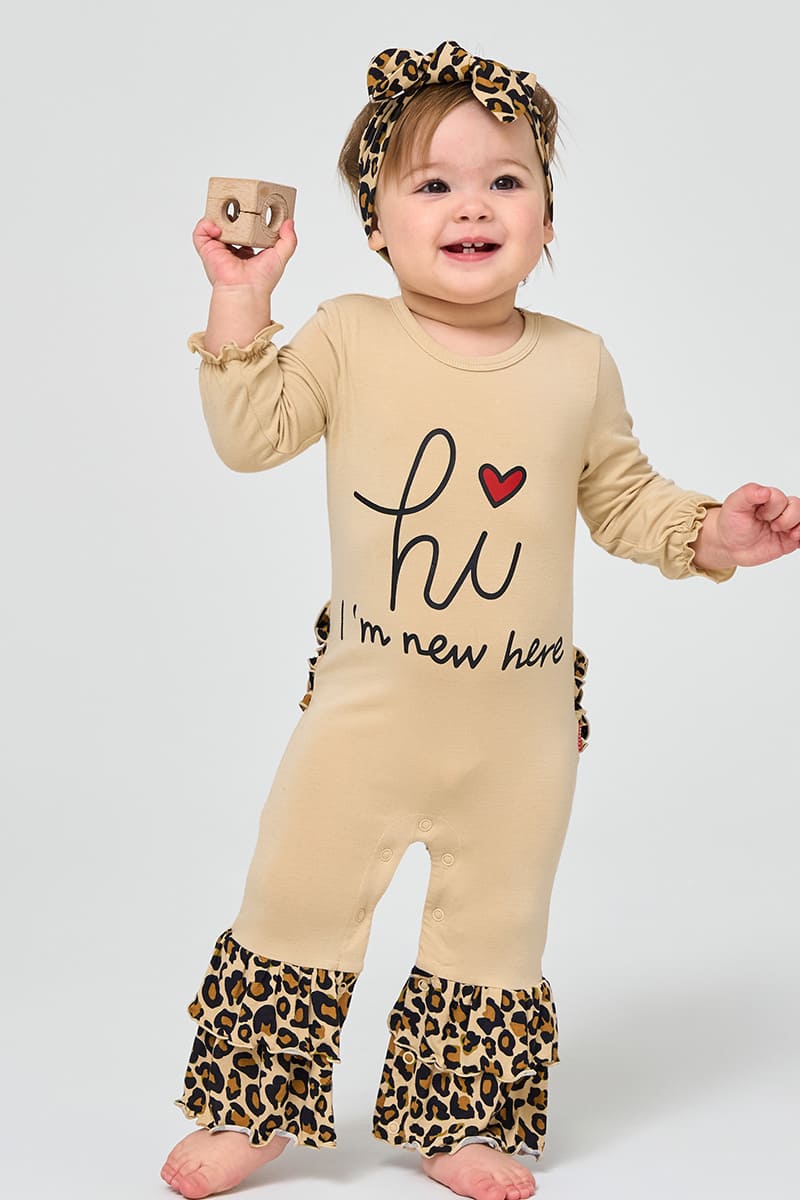 Customized Bulk Bamboo Baby Jumpsuit And Hairband Factory