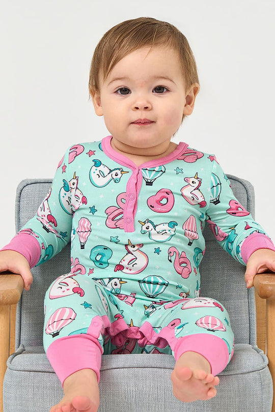 Customized Bulk Bamboo Baby Onsies With Buttons-2416520414