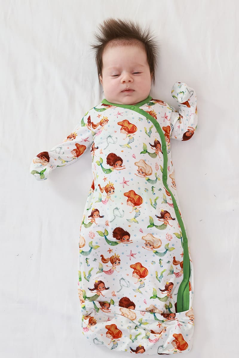 Customized Bulk Bamboo Newborn Long-Sleeved Nightgown Factory