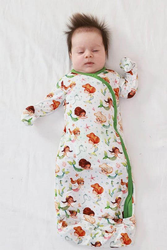 Customized Bulk Bamboo Newborn Long-Sleeved Nightgown Factory