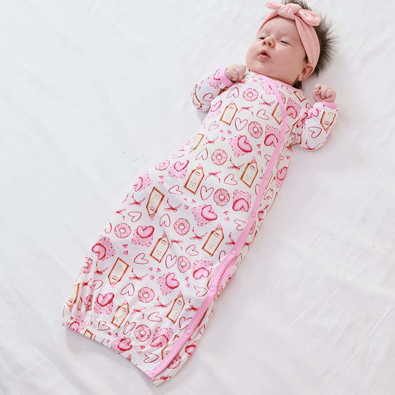 Bulk Bamboo Newborn Long-Sleeved Nightgown Factory-2416525011
