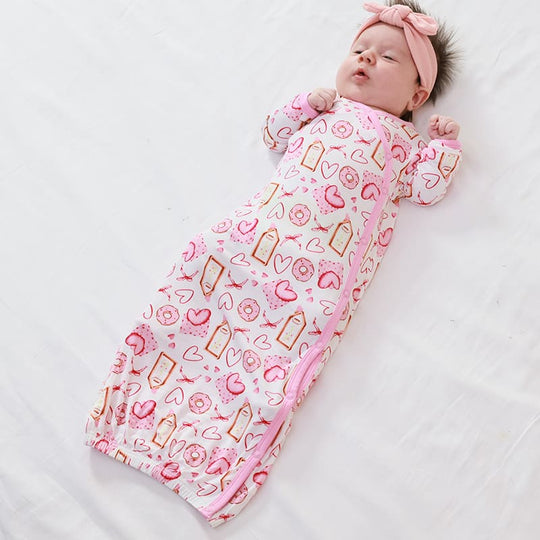 Bulk Bamboo Newborn Long-Sleeved Nightgown Factory-2416525011