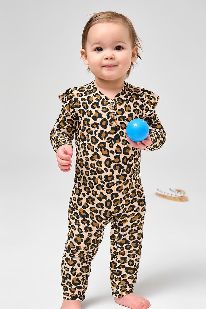Customized Bulk Bamboo Ribbed Baby Jumpsuit