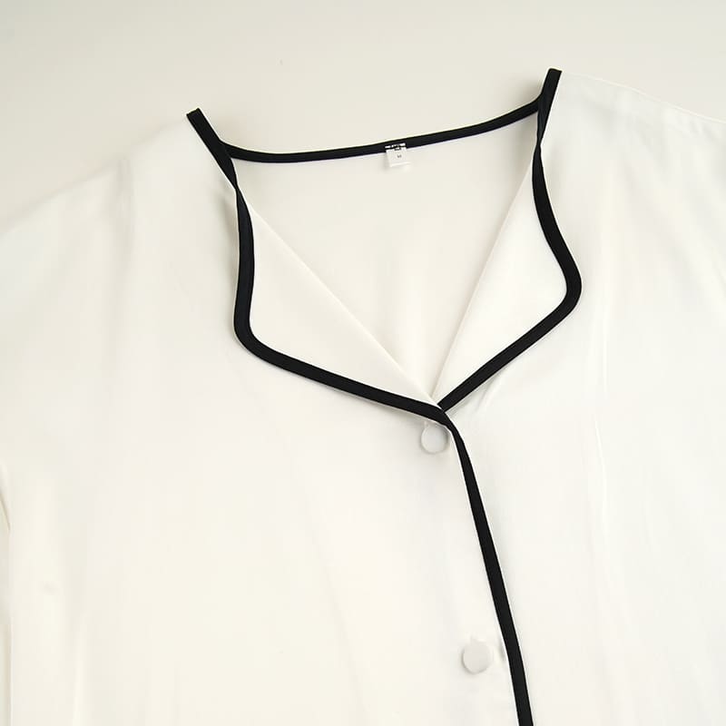 Open Collar And Cuff Pj Factory