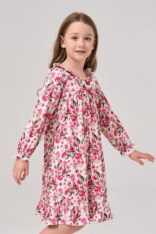 Customized Kids Bamboo Nightgown, Printed Nightgown Manufacturer-2416520338