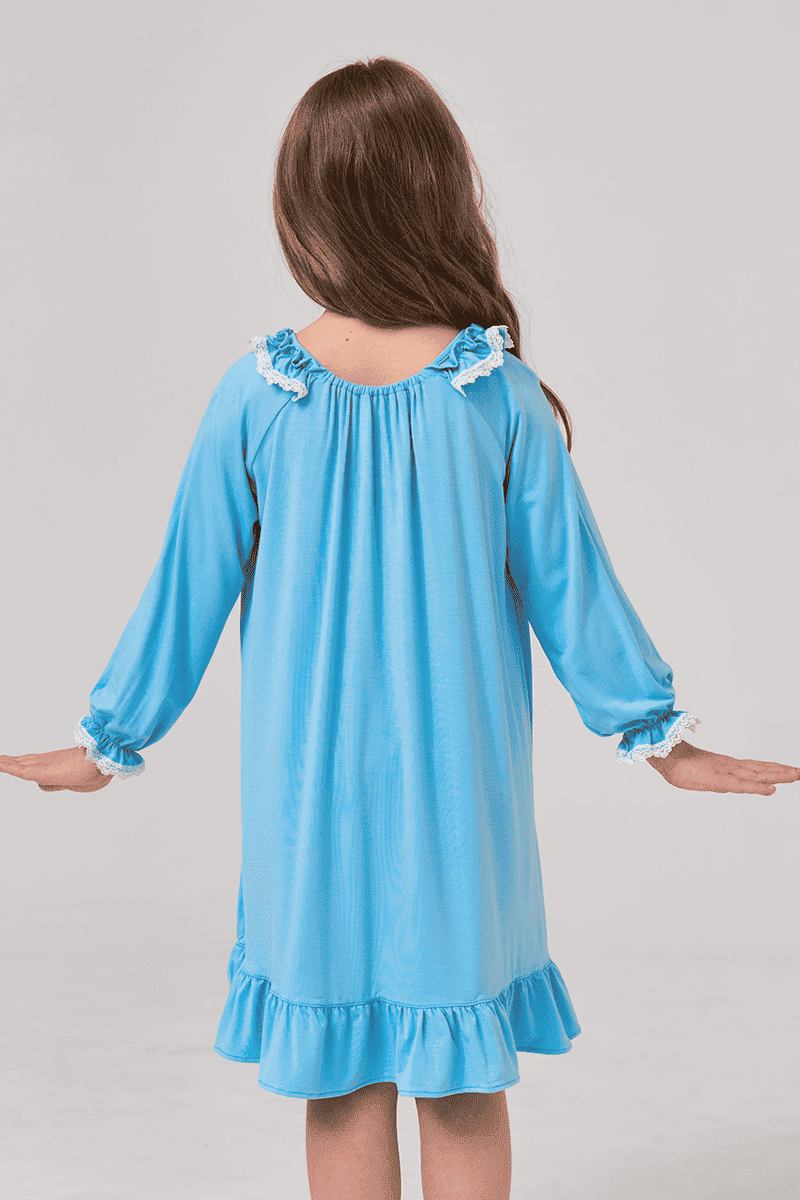 Customized Kids Bamboo Plain Nightgown Manufacturer-2416520338