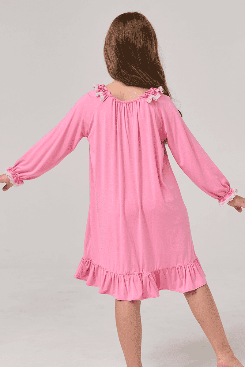 Customized Kids Bamboo Plain Nightgown Manufacturer-2416520338