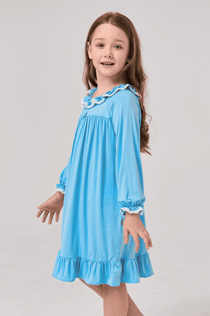 Customized Kids Bamboo Plain Nightgown Manufacture