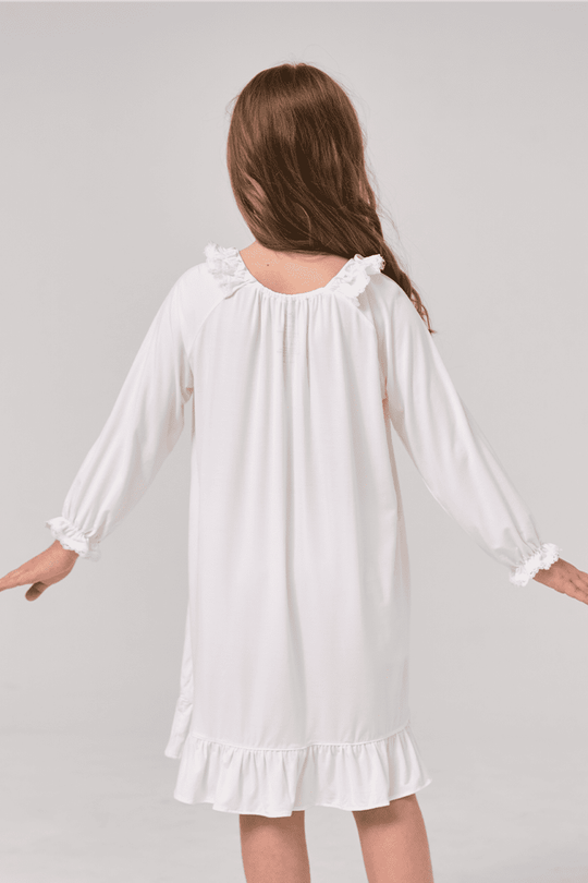 Private Label Kids Bamboo Plain Nightgown Manufacturer-2416520338