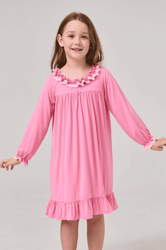 Customized Kids Bamboo Plain Nightgown Manufacturer-2416520338