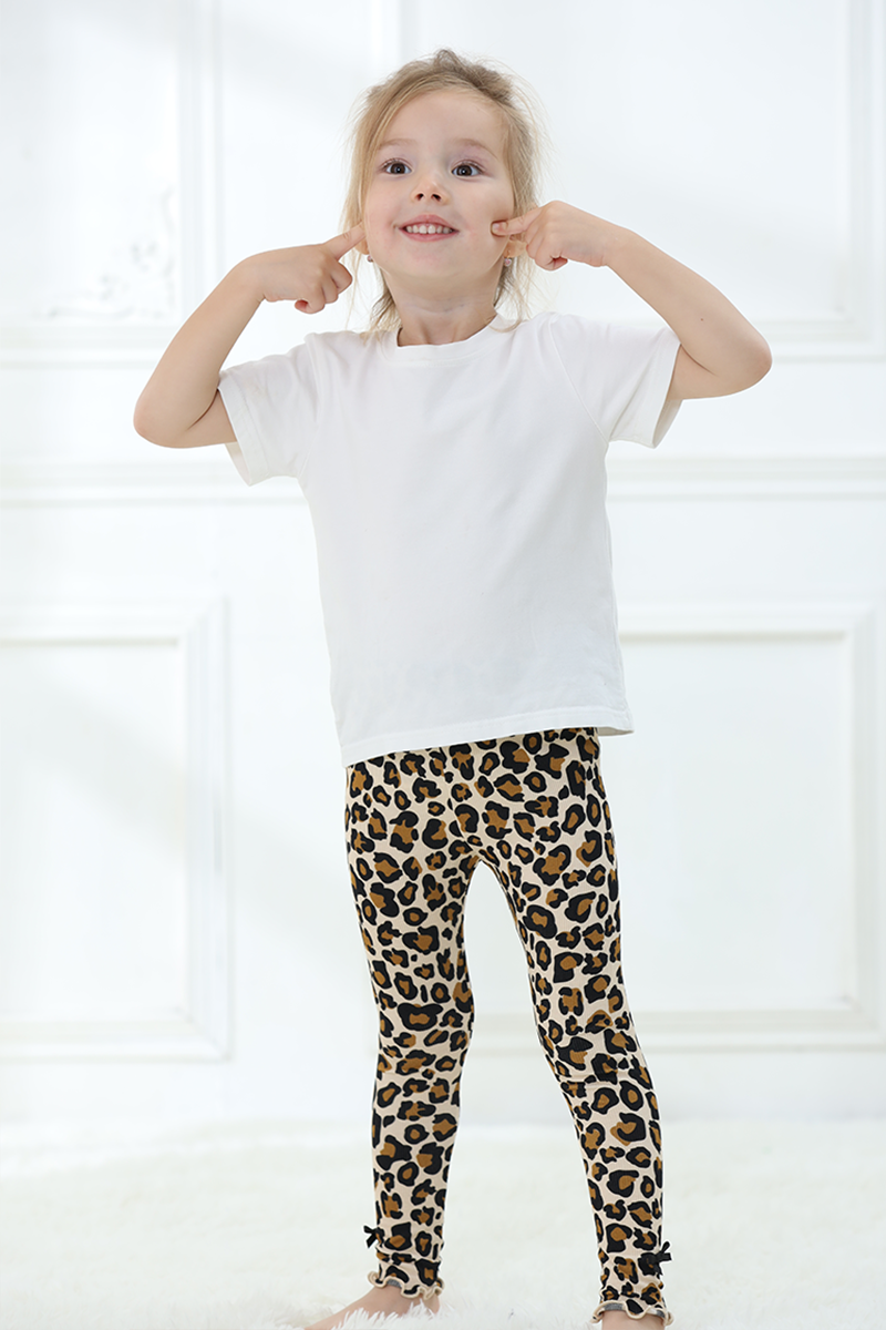 Customized Kids Bamboo T-Shirt, Fitted Short-Sleeved Long Pants Pajama Set